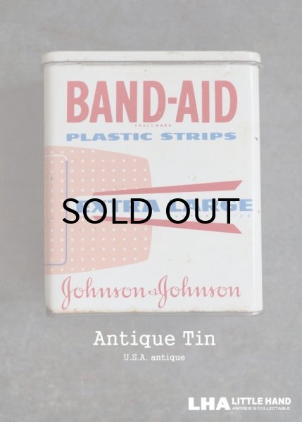 画像1: USA antique ジョンソン&ジョンソン BAND-AID バンドエイド缶 1970-90's  (1)