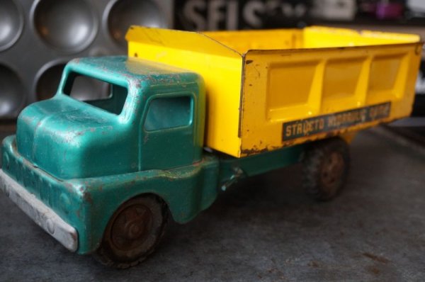 画像1: U.S. DUMP TRUCK STRUCTO GREEN&YELLOW (1)