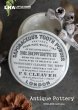 画像1: ENGLAND antique DR.BOWDITCH SAPONACEOUS TOOTH POWDER トゥースパウダージャー 陶器ポット 1890's (1)