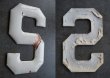 画像2: USA antique ホーロー アルファベット レターサイン 【S】（H15.2cm） 1950-60's (2)