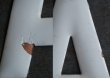画像3: USA antique ホーロー アルファベット レターサイン 【A】（H15.2cm） 1950-60's