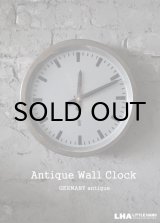 画像: GERMANY antique GW [Gerätewerk Leipzig] wall clock 掛け時計 クロック 30cm 1960－70's インダストリアル