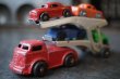 画像1: Barclay diecast トランスポーター & ミニカー 4台セット  (1)