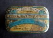 画像2: ENGLAND antique Allenburys GLYCERINE & BLACK CURRANT PASTILLES TIN ブリキ缶 1930's (2)