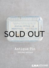 画像: ENGLAND antique EUCALYPTUS & MENTHOL PASTILLES TIN ブリキ缶 1930-50's