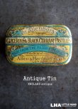 画像1: ENGLAND antique Allenburys GLYCERINE & BLACK CURRANT PASTILLES TIN ブリキ缶 1930's