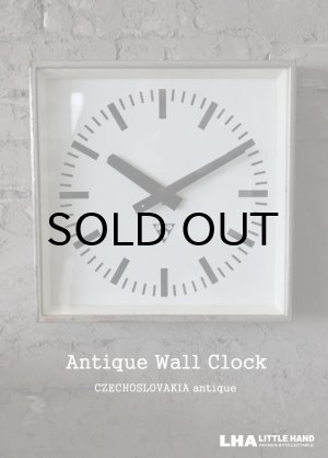 画像: CZECHOSLOVAKIA antique PRAGOTRON wall clock パラゴトロン社 掛け時計 クロック 33.5cm 1980-90's
