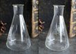 画像2: ENGLAND antique 小さなフラスコ 100ml H10cm 実験器具 1950-60's  (2)