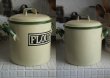 画像3: 【RARE】ENGLAND antique アンティーク 小さめサイズ フラワー缶 インサイズド文字 FLOUR 1930's (3)