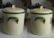 画像2: 【RARE】ENGLAND antique アンティーク 小さめサイズ フラワー缶 インサイズド文字 FLOUR 1930's (2)