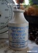 画像1: 【RARE】ENGLAND antique アンティーク THE KNOCK FURNITURE CREAM ブルーロゴ クリーム陶器ポット H11.3cm 1900's (1)