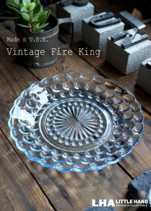 画像: 【Fire-king】 ファイヤーキング サファイヤブルー バブル ブレッド＆バタープレート 1941-68's