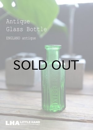 画像: ENGLAND antique イギリスアンティーク NOT TO BE TAKEN ガラスボトル[1/2oz] H6.8cm ガラス瓶 1900-20's