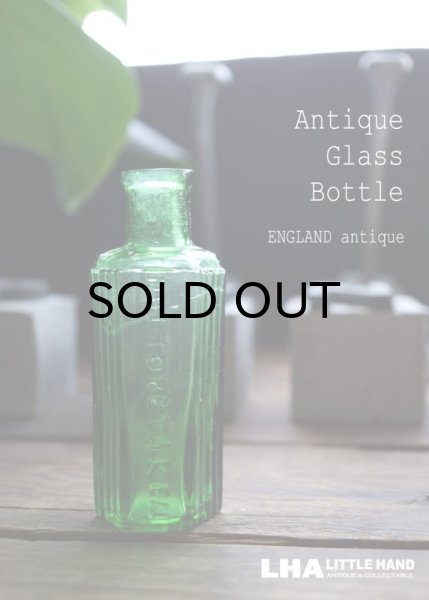 画像1: ENGLAND antique イギリスアンティーク NOT TO BE TAKEN ガラスボトル[1oz] H8.8cm ガラス瓶 1900-20's (1)