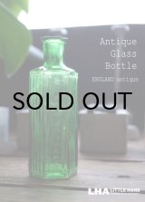 画像: ENGLAND antique イギリスアンティーク NOT TO BE TAKEN ガラスボトル[2oz] H10.7cm ガラス瓶 1900-20's