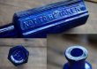 画像3: ENGLAND antique イギリスアンティーク NOT TO BE TAKEN 鮮やかなコバルトブルー ガラスボトル ［1.1/2oz］ H9.9cm ガラス瓶 1900-20's (3)
