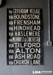 画像2: 【RARE】ENGLAND antique BUS ROLL SIGN 1960's イギリスアンティーク バスサイン H126ｘW80.5cm ヴィンテージ バスロールサイン 行先回転案内標示　 (2)