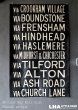 画像1: 【RARE】ENGLAND antique BUS ROLL SIGN 1960's イギリスアンティーク バスサイン H126ｘW80.5cm ヴィンテージ バスロールサイン 行先回転案内標示　 (1)