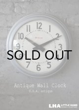 画像: U.S.A. antique SIMPLEX wall clock アメリカアンティーク シンプレックス社製 掛け時計 スクール クロック 38cm 1960's インダストリアル 工業系