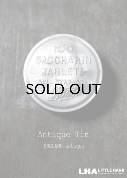 画像1: ENGLAND antique イギリスアンティーク Boots SACCHARIN TABLETS 小さなアルミケース 4.2cm アルミ缶 1930-60's (1)