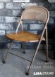 画像1: U.S.A. antique AMERICAN SEATING COMPANY FOLDING CHAIR アメリカアンティーク フォールディングチェア 折りたたみ椅子 1920-40's (1)