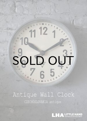 画像: CZECHOSLOVAKIA antique PRAGOTRON wall clock パラゴトロン社 掛け時計 クロック 33cm 1970-80's