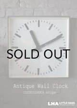 画像: CZECHOSLOVAKIA antique PRAGOTRON wall clock チェコスロバキアアンティーク パラゴトロン社 掛け時計 ラージサイズ クロック 43.5cm 1980-90's