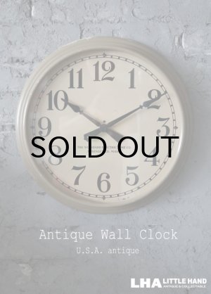 画像: U.S.A. antiqueThe Standard Electric time co. wall clock アメリカアンティーク 掛け時計 スクール クロック 36cm 1930's インダストリアル 工業系