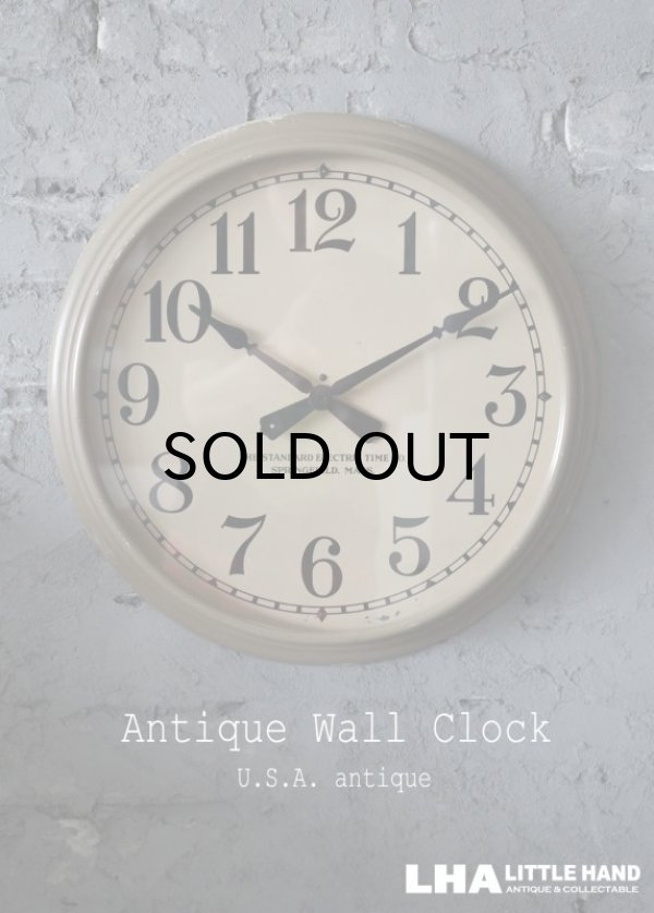 画像1: U.S.A. antiqueThe Standard Electric time co. wall clock アメリカアンティーク 掛け時計 スクール クロック 36cm 1930's インダストリアル 工業系