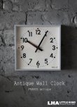 画像1: FRANCE antique フランスアンティーク BRILLIE wall clock ブリエ 掛け時計 クロック スクエア 19cm 1950's