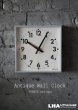 画像1: FRANCE antique フランスアンティーク BRILLIE wall clock ブリエ 掛け時計 クロック スクエア 19cm 1950's (1)