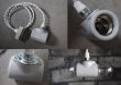 画像3: 【再入荷】オリジナル ペンダントランプ 陶器製 ダブルソケット＆コード ソケットツインランプ E26 ホワイト撚りコード (3)
