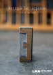 画像1: U.S.A. antique アメリカアンティーク 木製プリンターブロック【E】 Ｈ3.4ｃｍ スタンプ はんこ 数字 1900-40's  (1)