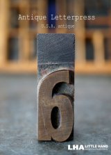 画像: U.S.A. antique アメリカアンティーク 木製プリンターブロック【a】 Ｈ5ｃｍ スタンプ はんこ 数字 1900-40's 