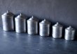 画像3: FRANCE antique フランスアンティーク  アルミ キャニスター 6個セット 缶 1920-30's (3)