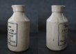 画像2: ENGLAND antique イギリスアンティーク Majic JET STAIN （Sサイズ）陶器ポット 陶器ボトル 瓶 1900-15's (2)