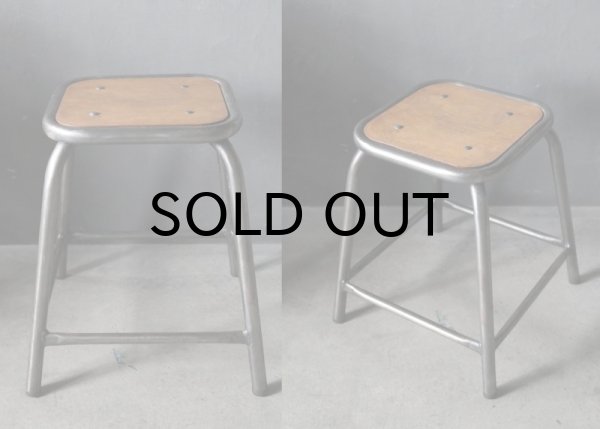FRANCE antique ARMY STOOL ・ARMY CHAIR フランスアンティーク