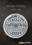 画像1: ENGLAND antique イギリスアンティーク CHERRY TOOTH PASTE トゥースペーストジャー 陶器ポット 1890's