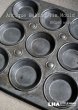 画像1: ENGLAND antique イギリスアンティーク ベーキングティンモールド プレーン 焼き型 菓子型 1940－50's (1)