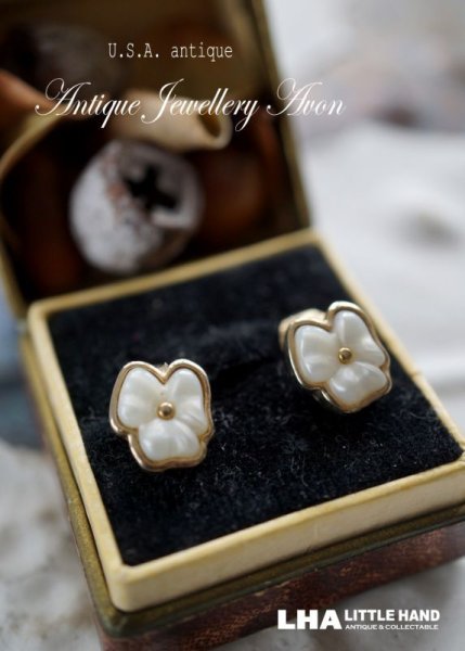 画像1: USA antique Avon Earrings エイボン コスチュームジュエリー ヴィンテージ イヤリング 1981's  (1)