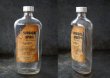 画像3: ENGLAND antique イギリスアンティーク ラベル・キャップ付き ガラスボトル H17cm ガラス瓶 1950's