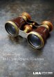 画像1: ENGLAND antique イギリスアンティーク 真鍮・レザーカバー オペラグラス ブラス Opera Glasses 双眼鏡 1900-30's  (1)