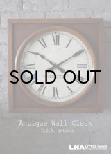 画像: U.S.A. antiqueThe Standard Electric time co. wall clock アメリカアンティーク 掛け時計 スクール ヴィンテージ クロック 40cm 1920-30's