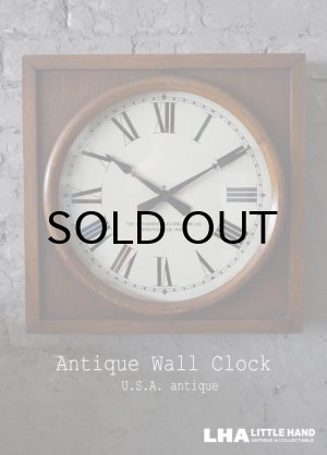 画像: U.S.A. antiqueThe Standard Electric time co. wall clock アメリカアンティーク 掛け時計 スクール ヴィンテージ クロック 40cm 1920-30's