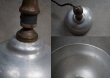 画像4: FRANCE antique Lamp フランスアンティーク アルミ ペンダントランプ 吊り下げ持ち手付き ソケット&コード付き 1940-60's   (4)