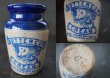 画像2: 【RARE】ENGLAND antique イギリスアンティーク BUTTERCUP CREAM ブルー バターカップ クリーム 陶器ポット H7.8m 1900's