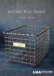 画像1: U.S.A. antique Wire Basket アメリカアンティーク AMERICAN WIRE FORM CO. ナンバータグ付き ワイヤーバスケット 1940-50's 