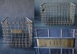 画像2: U.S.A. antique Wire Basket アメリカアンティーク AMERICAN WIRE FORM CO. ナンバータグ付き ワイヤーバスケット 1940-50's  (2)