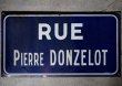 画像2: FRANCE antique フランスアンティーク 素敵な街並みに飾られていた ホーローストリートサイン RUE 看板 標識 1930-40's 
