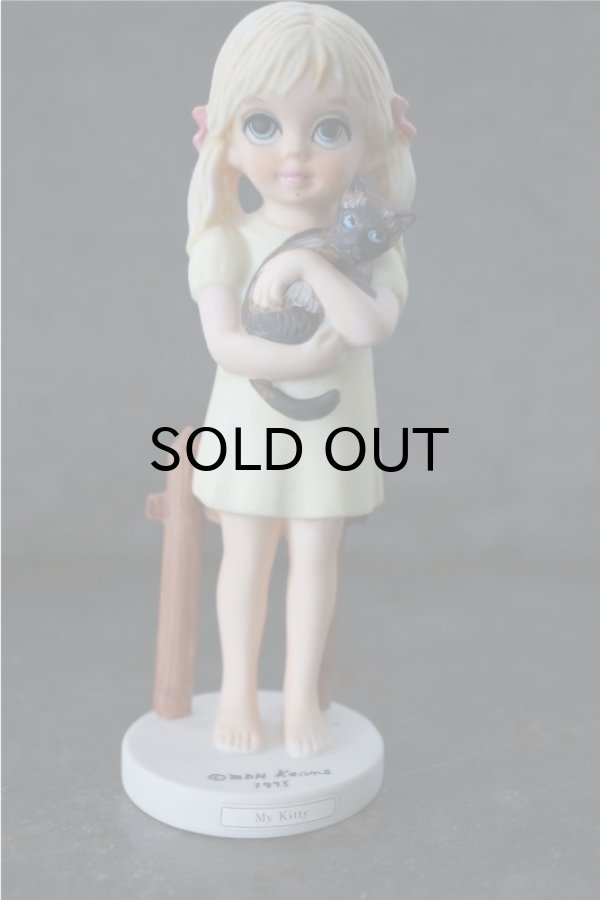 画像1: Big Eyes My Kitty Margaret Keane Ceramic figure